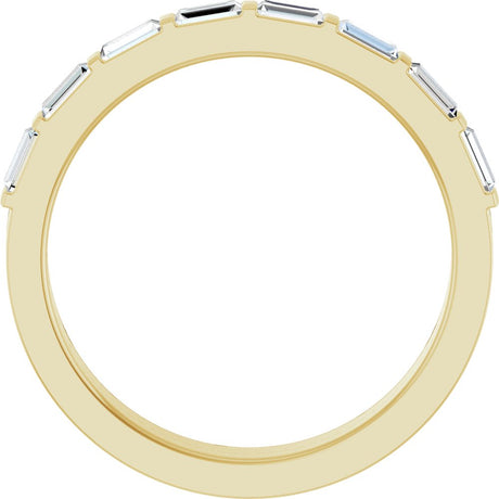 14K Yellow Gold 1/3 CTW Lab-Grown Diamond Anniversary Band