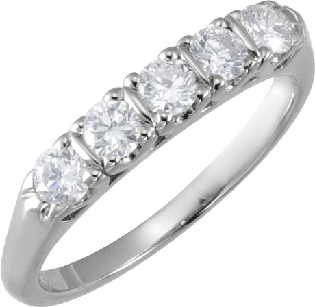 14K White Gold 1/2 CTW Lab-Grown Anniversary Band