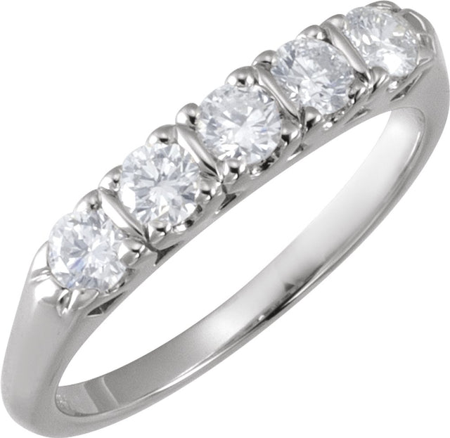 14K White Gold 1/2 CTW Lab-Grown Anniversary Band