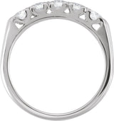 14K White Gold 1/2 CTW Lab-Grown Anniversary Band