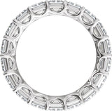 14K White Gold 9 1/3 CTW Lab-Grown Diamond Low Profile Eternity Band