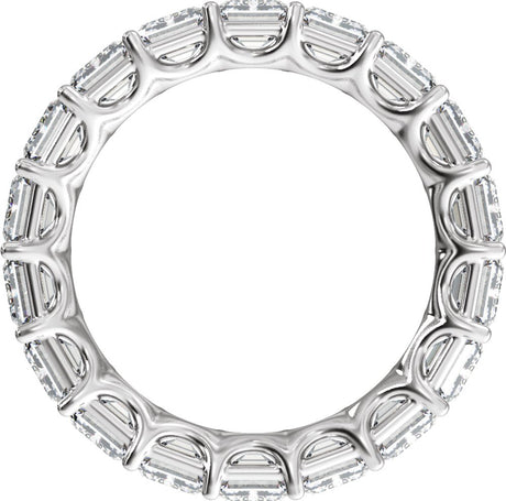 14K White Gold 9 1/3 CTW Lab-Grown Diamond Low Profile Eternity Band