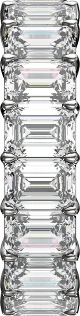 Platinum 6 CTW Lab-Grown Diamond Low Profile Eternity Band