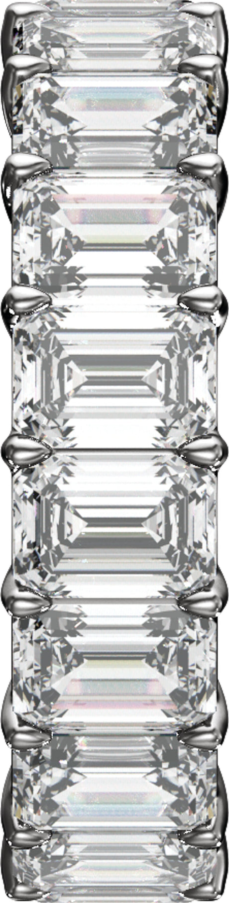 Platinum 6 CTW Lab-Grown Diamond Low Profile Eternity Band