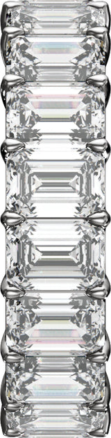 14K White Gold 9 1/3 CTW Lab-Grown Diamond Low Profile Eternity Band