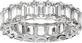 14K White Gold 9 1/3 CTW Lab-Grown Diamond Low Profile Eternity Band
