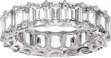 Platinum 6 CTW Lab-Grown Diamond Low Profile Eternity Band