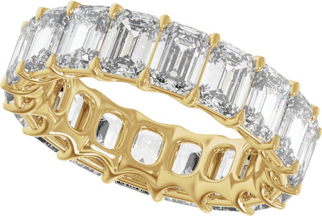 14K Yellow Gold 9 1/3 CTW Lab-Grown Diamond Low Profile Eternity Band