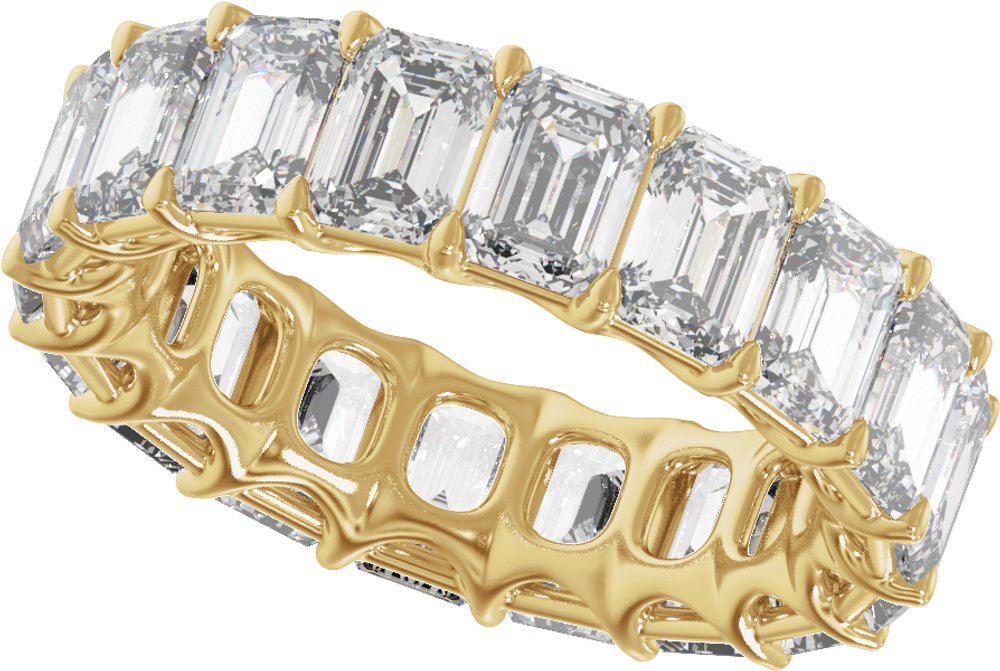 14K Yellow Gold 9 1/3 CTW Lab-Grown Diamond Low Profile Eternity Band