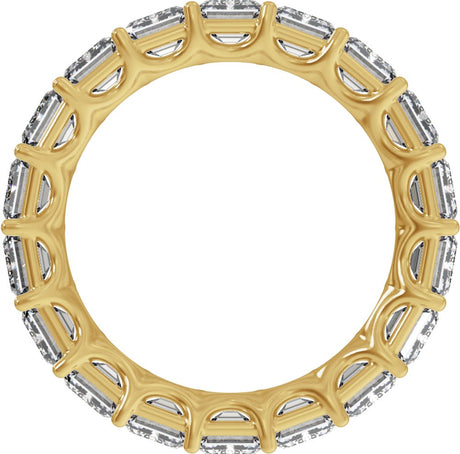 14K Yellow Gold 9 1/3 CTW Lab-Grown Diamond Low Profile Eternity Band