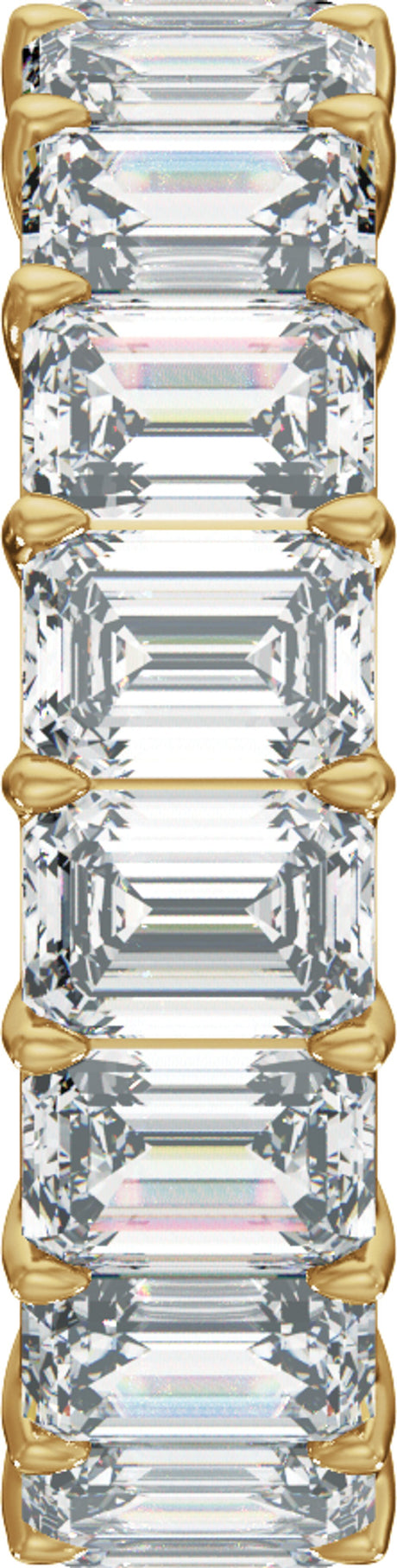 14K Yellow Gold 6 CTW Lab-Grown Diamond Low Profile Eternity Band