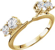 14K Yellow Gold 1/4 CTW Lab-Grown Diamond Wrap-Style Ring Enhancer