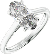 Platinum 2 CTW Lab-Grown Diamond Engagement Ring