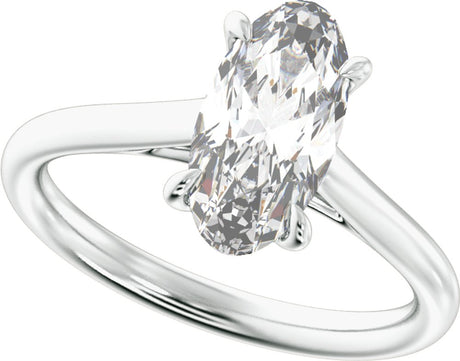 Platinum 2 CTW Lab-Grown Diamond Engagement Ring