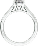 14K White Gold 2 CTW Lab-Grown Diamond Engagement Ring
