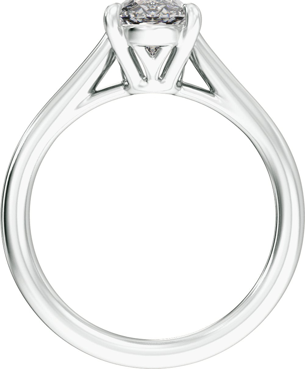 Platinum 2 CTW Lab-Grown Diamond Engagement Ring