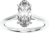 14K White Gold 2 CTW Lab-Grown Diamond Engagement Ring
