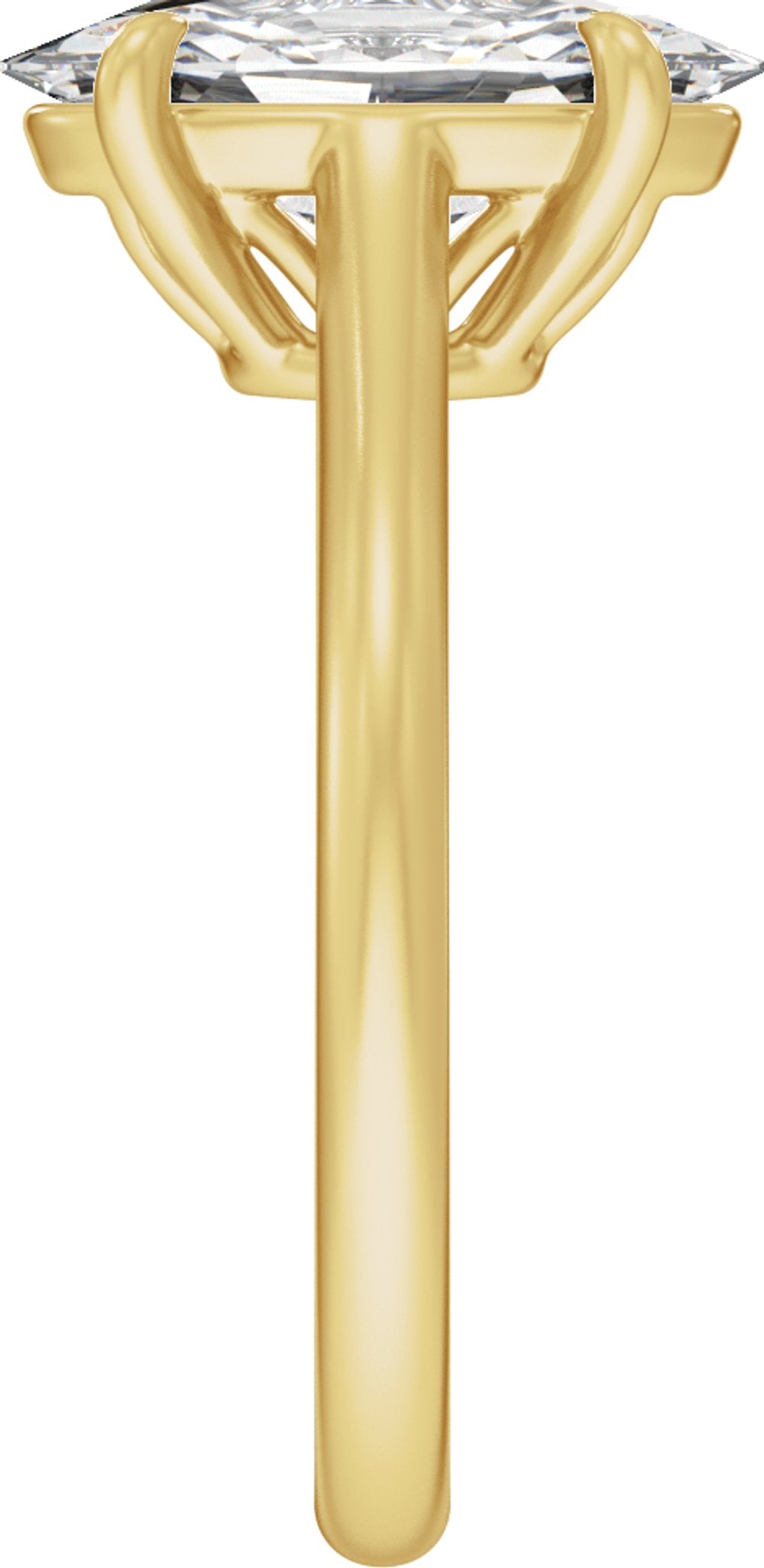 14K Yellow Gold 2 CTW Lab-Grown Diamond Engagement Ring