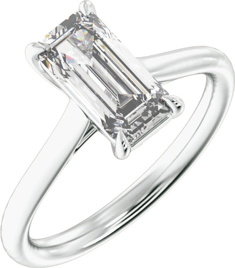 Platinum 2 CTW Lab-Grown Diamond Engagement Ring