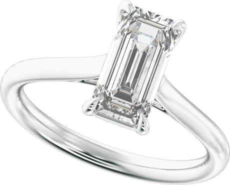 14K White Gold 2 CTW Lab-Grown Diamond Engagement Ring
