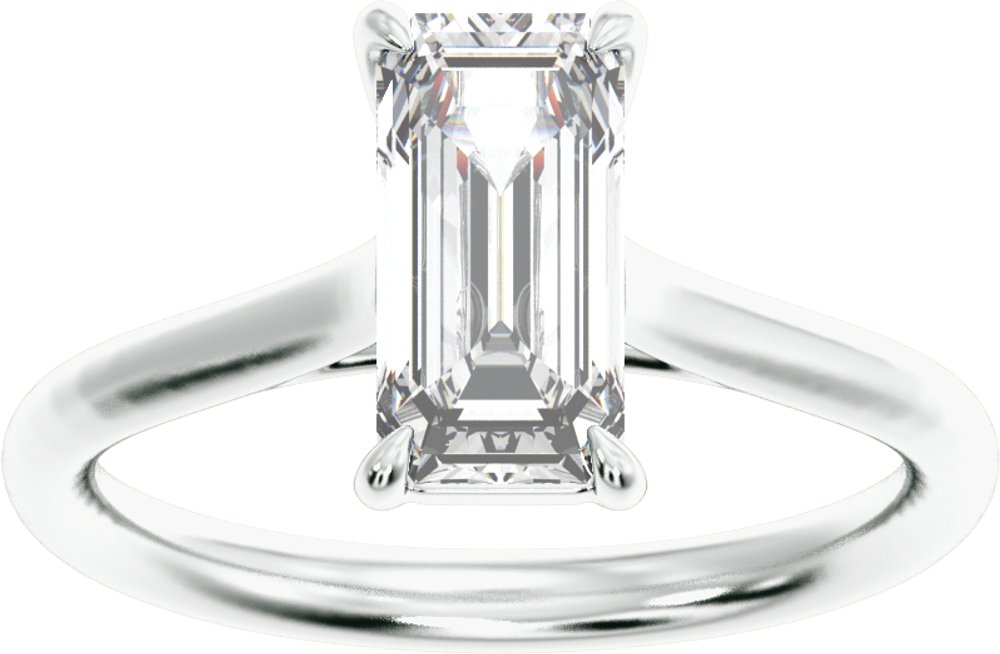14K White Gold 2 CTW Lab-Grown Diamond Engagement Ring