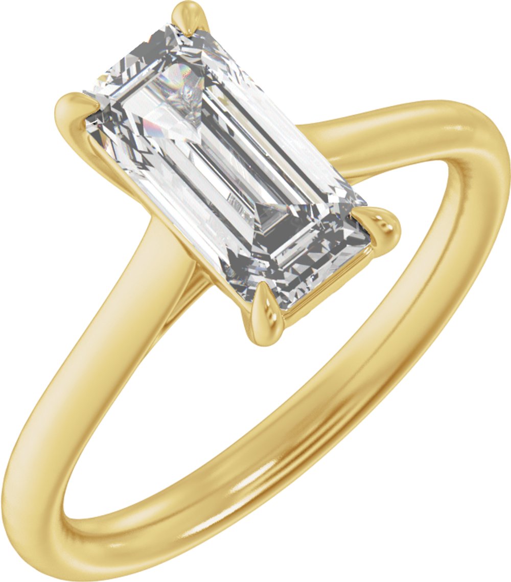14K Yellow Gold 2 CTW Lab-Grown Diamond Engagement Ring