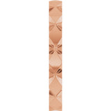 18K Rose Gold 2.5 mm Diamond Faceted Band Size 6