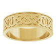 14K Yellow 7 mm Celtic-Inspired Band Size 10