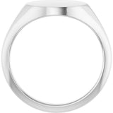 Sterling Silver Oval Signet Ring