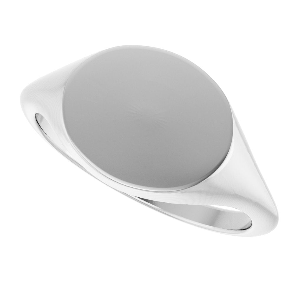 Sterling Silver Oval Signet Ring