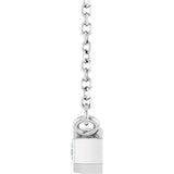 Sterling Silver 1/3 CT Lab-Grown Diamond 18" Necklace 