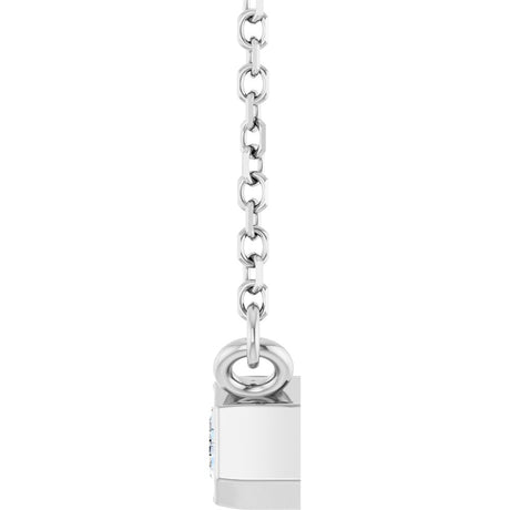 Sterling Silver 1/3 CT Lab-Grown Diamond 18" Necklace 