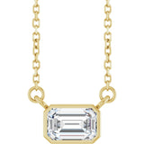 14K Yellow Gold 1/2 CT Lab-Grown Diamond 18" Necklace 