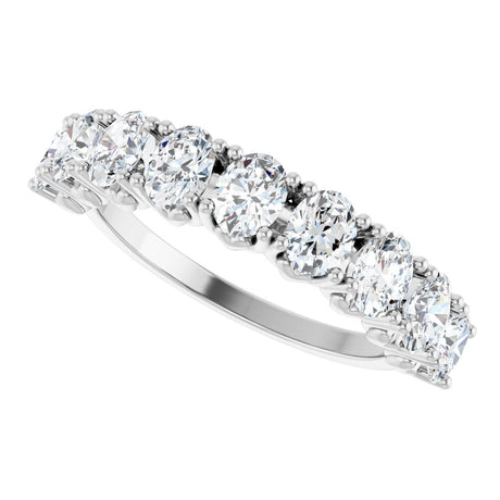 14K White Gold 2 CTW Natural Diamond Anniversary Band