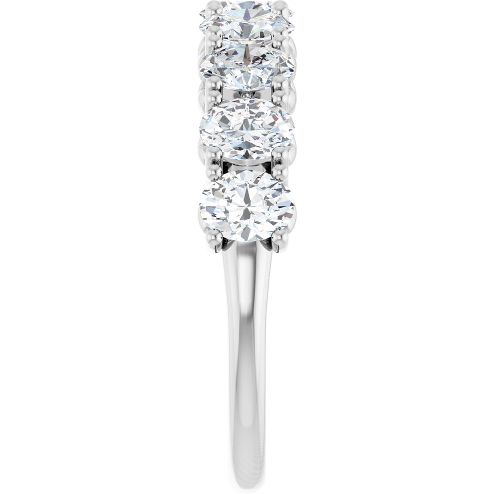 14K White Gold 2 CTW Natural Diamond Anniversary Band
