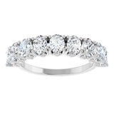 14K White Gold 2 CTW Natural Diamond Anniversary Band