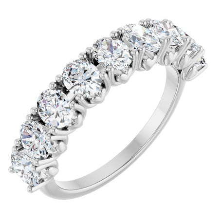 14K White Gold 2 CTW Natural Diamond Anniversary Band