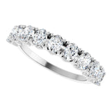 Platinum 1 3/8 CTW Natural Diamond Anniversary Band