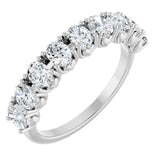 Platinum 1 3/8 CTW Natural Diamond Anniversary Band