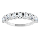 Platinum 1 3/8 CTW Natural Diamond Anniversary Band