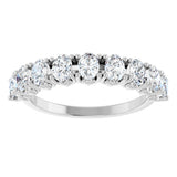 Platinum 1 3/8 CTW Natural Diamond Anniversary Band