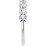 Platinum 1 3/8 CTW Natural Diamond Anniversary Band