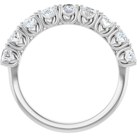 Platinum 1 3/8 CTW Natural Diamond Anniversary Band