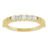14K Yellow Gold 1/3 CTW Natural Diamond Anniversary Band