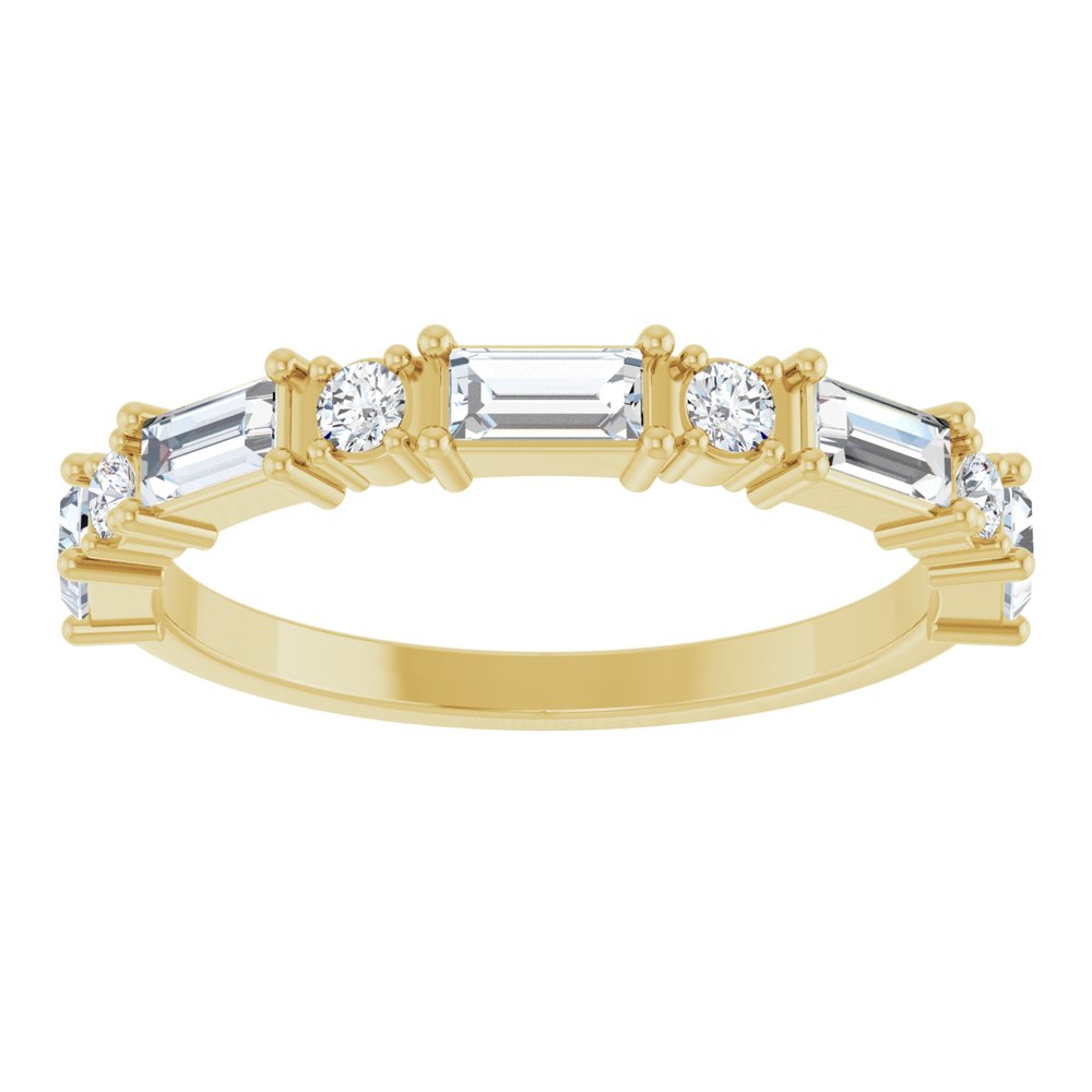 14K Yellow Gold 5/8 CTW Lab-Grown Diamond Anniversary Band