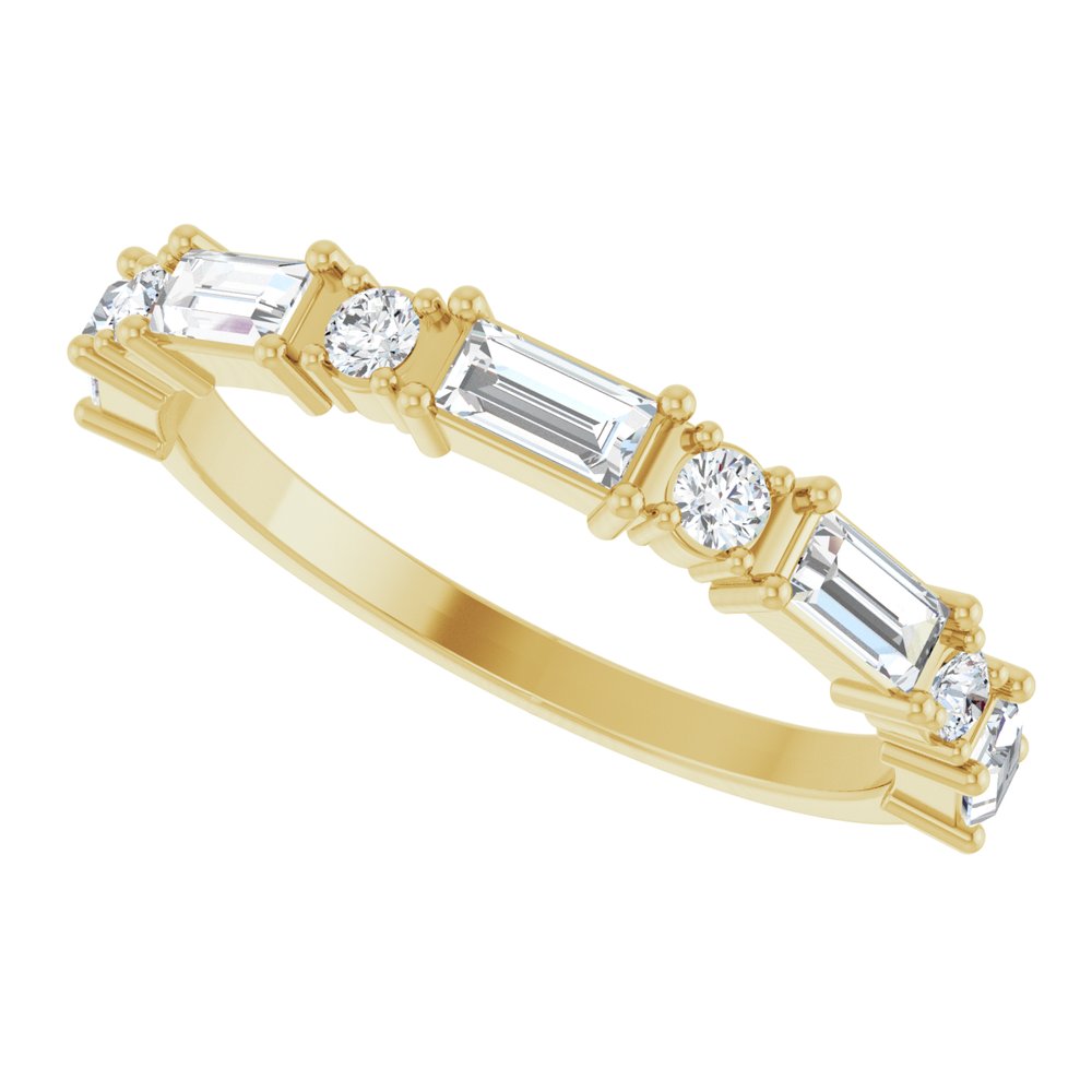 14K Yellow Gold 5/8 CTW Lab-Grown Diamond Anniversary Band