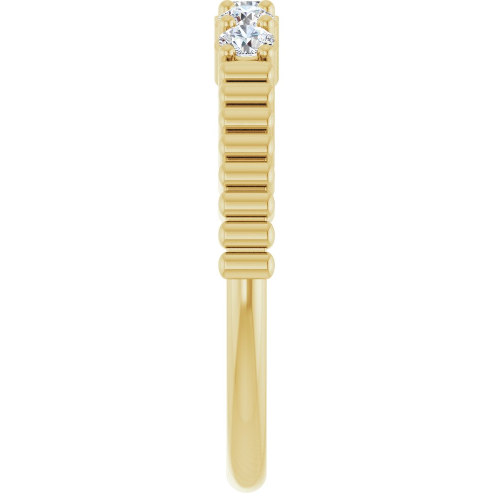 14K Yellow Gold 1/3 CTW Natural Diamond Anniversary Band