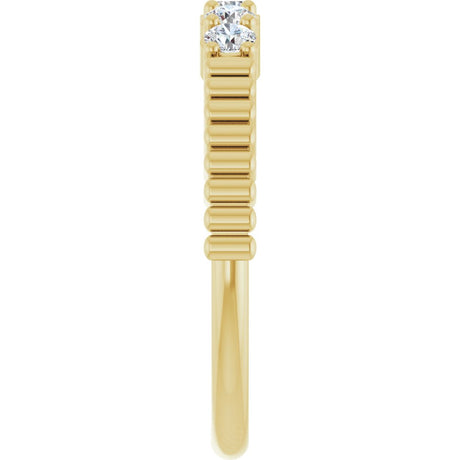 14K Yellow Gold 1/3 CTW Natural Diamond Anniversary Band