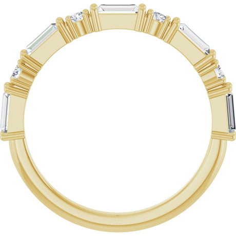 14K Yellow Gold 5/8 CTW Lab-Grown Diamond Anniversary Band