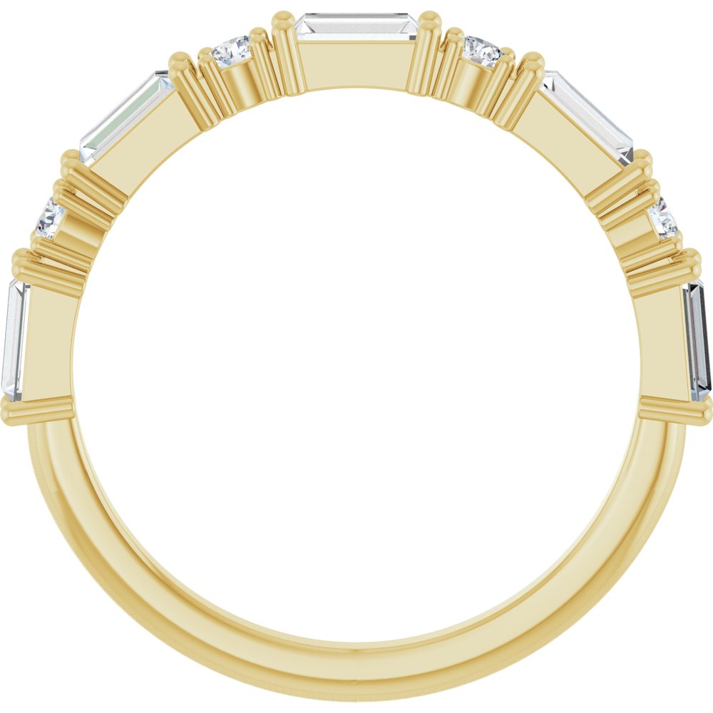 14K Yellow Gold 5/8 CTW Lab-Grown Diamond Anniversary Band
